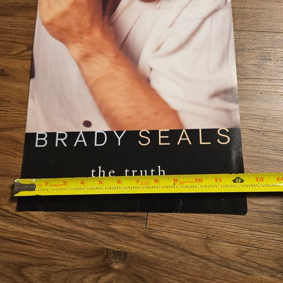Brady Seals The Truth 12x24 Double Sided Promo Flat Poster 1997 Reprise Country - Picture 6 of 7